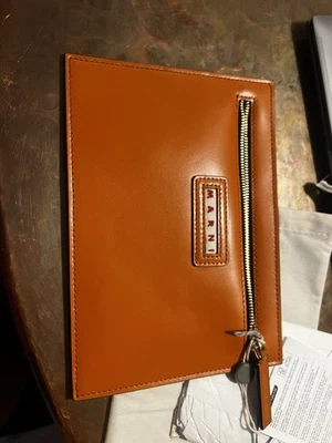 Bolsa de cuero naranja Marni Nappa nueva con etiquetas Foto 1 de 4