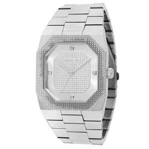 Invicta Cuadro Quarz Herrenuhr silberfarben Edelstahl 40mm Achteck Zifferblatt 49868 - Bild 1 von 12