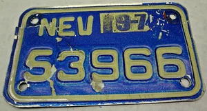 1974 Nevada Motorcycle License Plate - FREE SHIPPING!!! - Picture 1 of 3