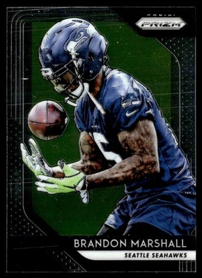 2018 Panini Prizm Brandon Marshall Seattle Seahawks #23 - Image 1 of 2