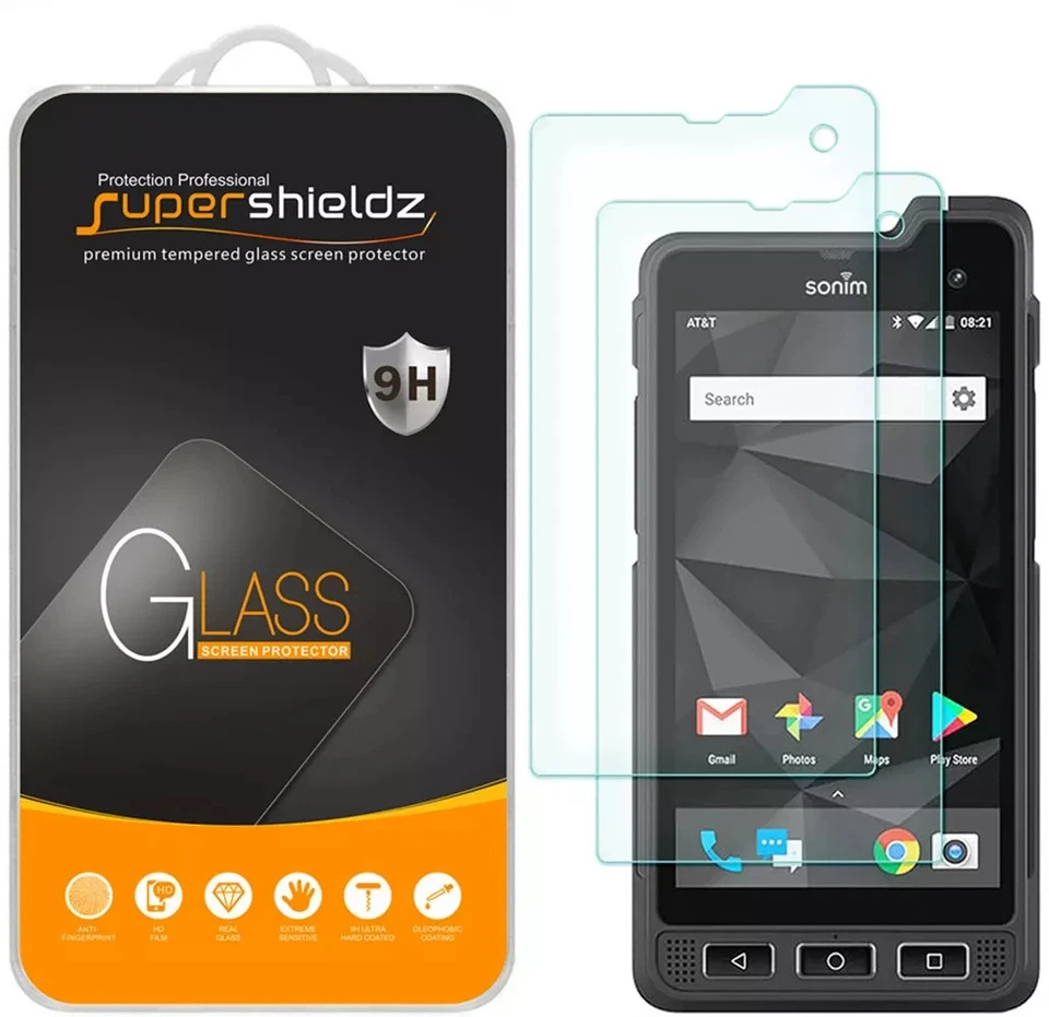 2X Protector de pantalla de vidrio templado Supershieldz para Sonim XP8 Foto 1 de 1