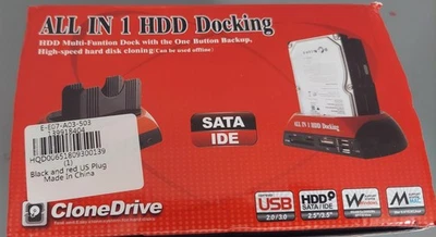ALL IN 1 HDD Docking - SATA/IDE IS 2.0/ESATA DUAL HDD - Image 1 of 4