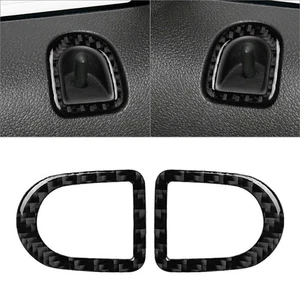 2Pcs Fits Ford Mustang 2009-2013 12 Carbon Fiber Door Lock Pins Frame Cover Trim - Picture 1 of 9