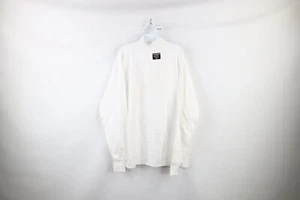NOS Vtg 90s Streetwear Mens XL Blank Oversized Mock Neck Long Sleeve T-Shirt USA - Picture 1 of 9
