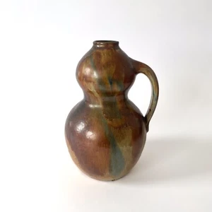 Vase Citrullus Colocynthis Ceramic Enamelled To Drips - Art Nouveau/Arts & - Picture 1 of 20