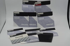 11 USED Maxell MD2D 5 1/4" Floppy Disks Diskettes 5.25" - Afbeelding 1 van 4
