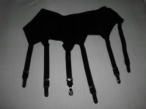 Strumpfhalter - 6 Strapse - Metall - Schwarz- Gr. XXL - Bild 1 von 1