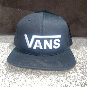 Nuevo Vans Clásico Logo Adulto Sombrero Negro Ajustable Snapback Flatbill Skate Hat - Imagen 1 de 6