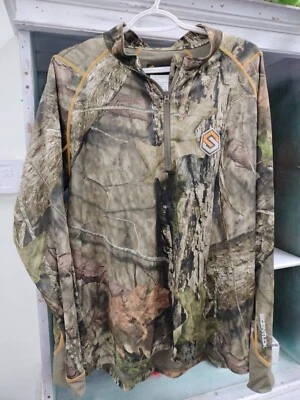 Mens Scent Lok Dakota Odor Elimination Mossy Oak Camo Pullover Jacket Size XL  - Image 1 of 4