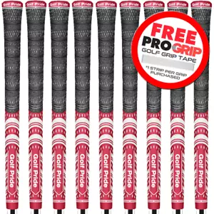 GOLF PRIDE MCC TEAMS MIDSIZE GRIP DARK RED / WHITE +MULTIBUY DEALS +FREE TAPE - Picture 1 of 2