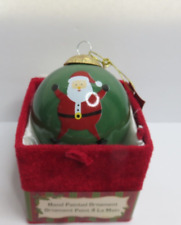 Greenbrier International Holiday Hand Painted Santa - Christmas Ornament