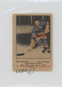 1951-52 Parkhurst Stephen Kraftcheck Steve Kraftcheck #92 Rookie RC