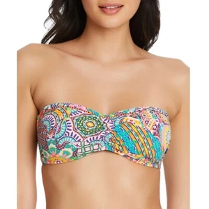 Bleu Rod Beattie Größe 10 mehrfarbig ernsthaft sonnig Bandeau Bikini Schwimmen Oberteil neu mit Etikett - Bild 1 von 8