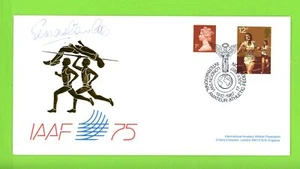G.B. 1987 International AA Federation 75 year Cover, Sebastian Coe signature - Imagen 1 de 1