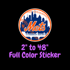 New York Mets Full Color Vinyl Decal | Hydroflask decal | Cornhole decal 4