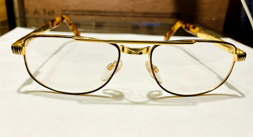 AUTHENTIC VINTAGE ALPINA EYEWEAR MADE IN GERMANY  THE DEPUTY GOLD & TORTOISESHEL