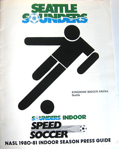1980-81 NASL Seattle Sounders Indoor Season Press Guide and Fold-out Schedule