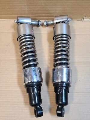 Amortiguadores traseros cromados Harley Davidson FXR Super Glide y FXLR ID 412-4003 Foto 1 de 4