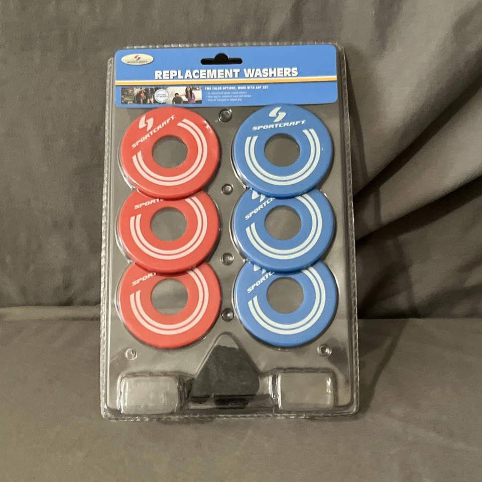 Sportcraft Replacement Washers Toss Rings Set of 6 W/ Mesh Bag BRAND NOS 2011