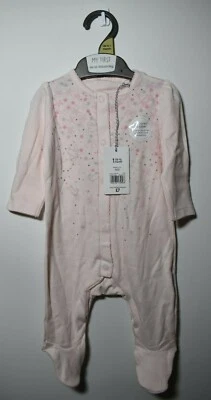 Mothercare Pink Bunny Newborn Girls Sleepsuit Baby Grow (Up To 1 Month / 10lbs) - Изображение 1 из 4