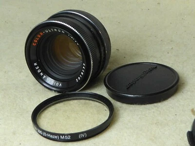 Voigtlander Color Ultron 50mm f1.8 Prime Lens. Rollei QBM Mount serviced nov/21 - Image 1 of 4