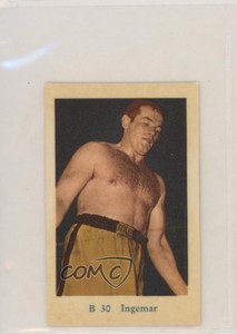 1959 Dutch Gum B Set Blue Text Ingemar Johansson #B30 f5h