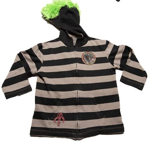 Disney Store Star Wars Boba Fett Mohawk Hoodie Coat Jacket Boys Size S (6) NWT - Picture 1 of 7