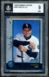 Carlos Lee Rookie Card 1998 Bowman Chrome #428 BGS 9 (9 9 9 8.5)