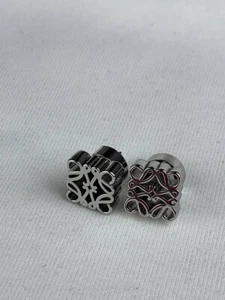 Loewe Silver Square Shaped Designer Stud Earrings - Picture 1 of 7