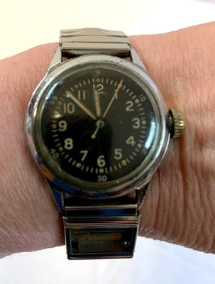 WW2 Waltham FSSC-88-W-800 US Military Watch Manual Wind Working, Keeps Time WWII - Image 1 of 4