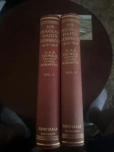 Books Hardcover “Sir Douglas Haig’s Command” 2 Volume Set. 1923. WW1 Volume 1 &2 - Imagen 1 de 12