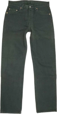Levi's 501 Made in USA Men Green Straight Regular Jeans W32 L32 (84182) - Image 1 of 4