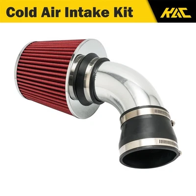 Kit de entrada de ar frio vermelho 3" para BMW 2001 2002 2003 2004 2005 325i 330Ci 325Ci - Imagem 1 de 4