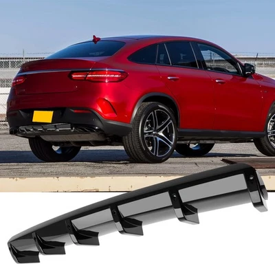 适用于梅赛德斯-奔驰 GLE 级 GLE 350 碳后保险杠扩散器锅炉 6 Fin — 第 1/4 张图片