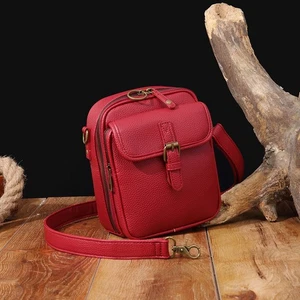 Postman Crossbody Card Slot Retro Faux Leather Bag with Anti-theft Zipper Slots - Bild 1 von 15