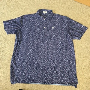 PETER MILLAR - COCHES CLÁSICOS CACTUS CÓCTELES XXL Golf Polo AZUL 2xl - Imagen 1 de 11