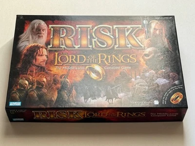 2002 Risk Lord Of The Rings Middle Earth Board Game Parker Bros Complete w ring - Image 1 of 4