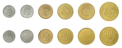 Costa Rica 5-500 Colones 6 Pieces Set, 2001-2021, KM #227b-240a, Mint - Image 1 of 4