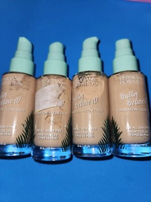 4 Lot PHYSICIANS FORMULA BUTTER BELIEVE IT! FOUNDATION+CONCEALER LIGHT/ Clair - Image 1 of 3