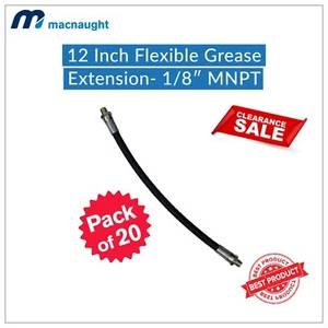Macnaught 12 inch Flexible Grease Extension Whip 1/8 inch- KF9 (Pack of 20) - Picture 1 of 1
