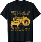 NOWOŚĆ Limited That's What I Do I Ride Tractors I Play Unisex T-shirt USA S -XXL