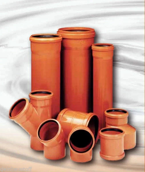 KG-Rohre KG Bogen Muffen Stopfen Abzweige Anschluss PVC Abwasserrohre Rohr