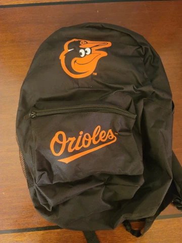 Vintage Baltimore Orioles MLB Bookbag/Backpack Black Cover
