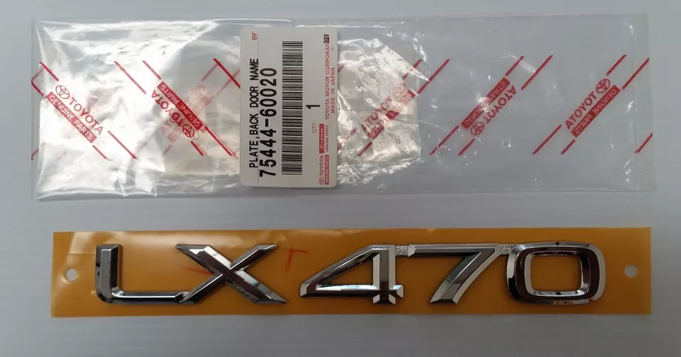 LEXUS OEM FACTORY REAR LX470 TAILGATE EMBLEM 2003-2009 LX470 - Image 1 of 1