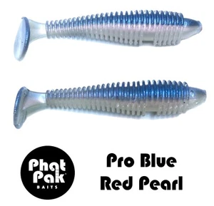 Señuelo de pesca para lubina de plástico suave estilo Keitech cebo de baño cola de remo estilo 2,8" 30 acanaladas - Imagen 1 de 34