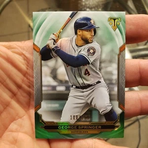 2019 Topps Triple Threads Emerald George Springer # 16 #ed 100/259 - Picture 1 of 3
