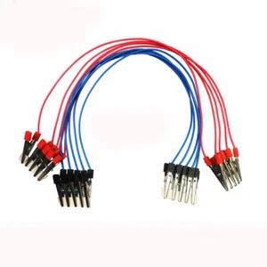 10 X Alligator Crocodile Clip Electric Test Lead Cable Jumper Wire 40cm - Picture 1 of 4