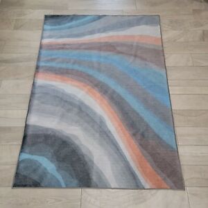 Ruggable Watercolor Waves Sandstone Rug 5' X 7' Cover Only NO PAD