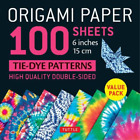 Tuttle Publishi Origami Paper 100 sheets Tie-Dye Patterns  (Mixed Media Product)