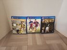 Ps4 Game Lot Sports X3 The Show 17, Fifa 15, Fifa 17